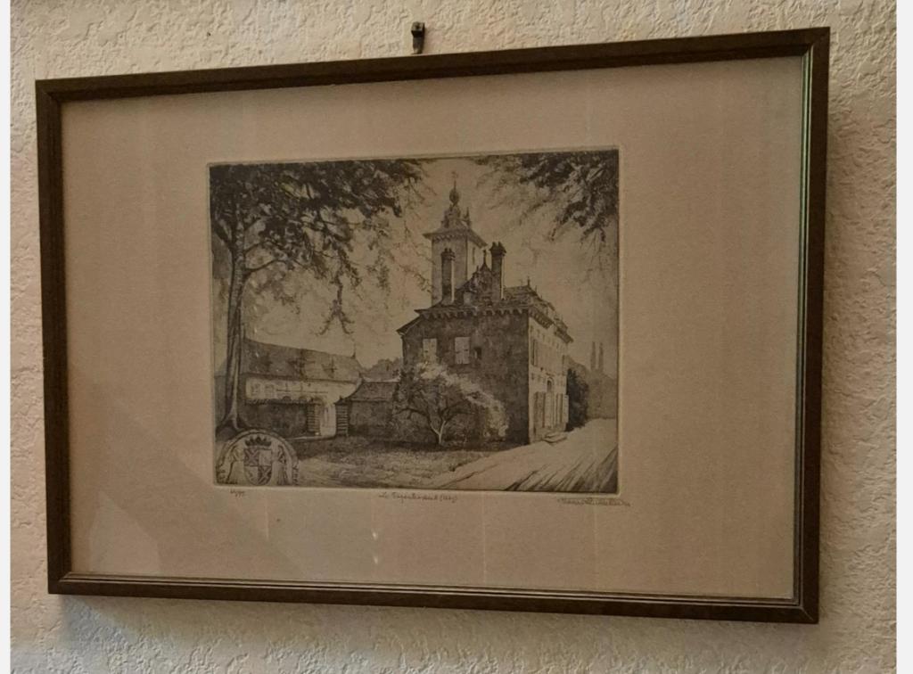 Gravure d' Henri Quittelier "Papenkasteel" 1691 - 64/65, Antiquités & Art, Enlèvement ou Envoi