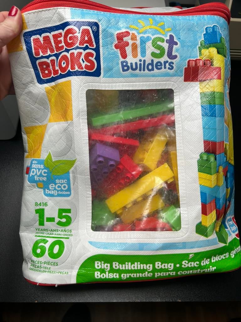 Mega bloks - first builders : 92 blocs ald 60 !, Kinderen en Baby's, Ophalen, Zo goed als nieuw, Megabloks
