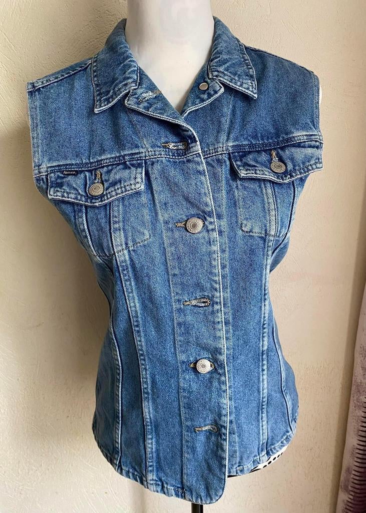 Veste en jean sans manches 𝗣𝗥𝗢𝗠𝗢𝗗  Taille M, Enlèvement ou Envoi