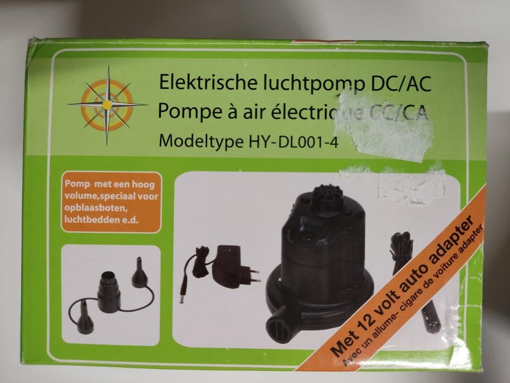 Elektrische luchtpomp werkt op 12v en 220v Nieuw, Caravans en Kamperen, Luchtpompen, Ophalen, Nieuw, Elektrisch