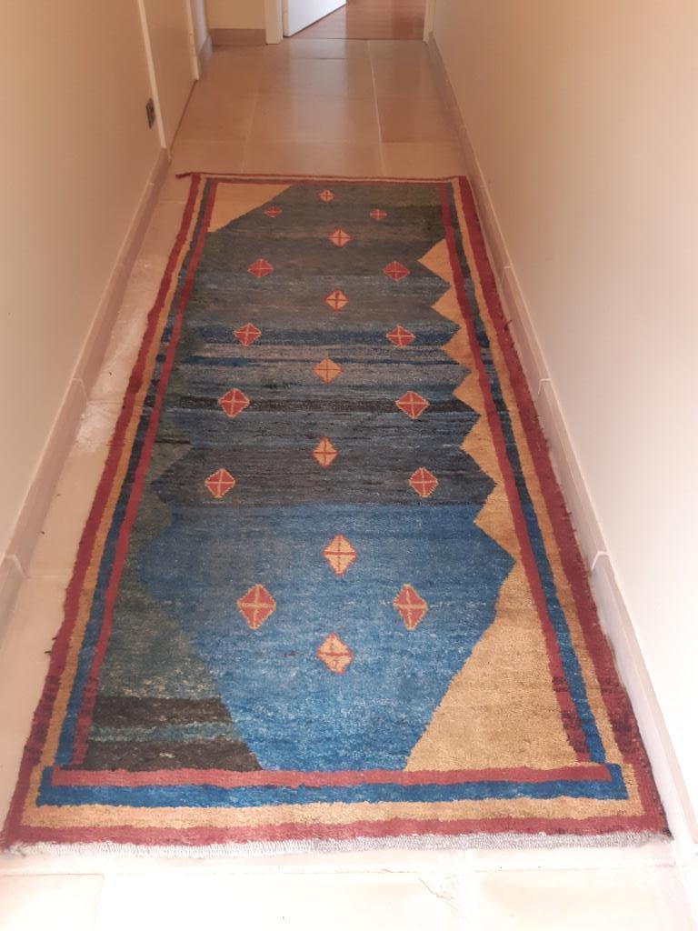 Tapijt voor gang, 200 cm ou plus, Bleu, Enlèvement, Utilisé