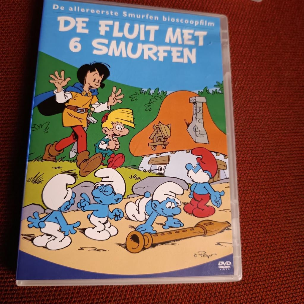 Dvd de fluit met de 6 smurfen, Ophalen of Verzenden, Zo goed als nieuw