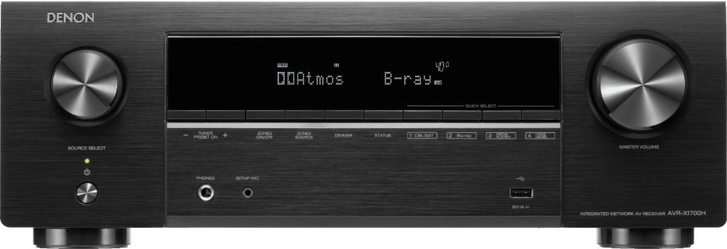Denon AVR-X1700H DAB – 7.2-kanaals 8K AV-receiver - NIEUW, Neuf, Enlèvement ou Envoi, Denon, 60 à 120 watts