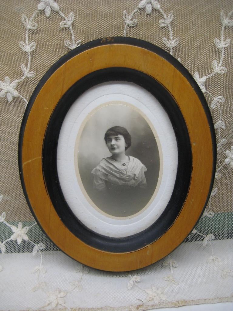 ANTIEKE FOTOLIJST OVAAL, Ophalen of Verzenden