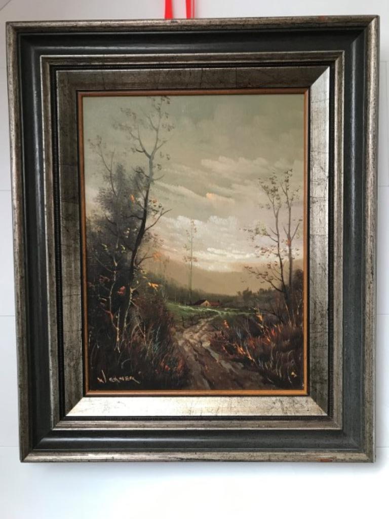Schilderij landschap, Antiquités & Art, Art | Peinture | Classique, Enlèvement
