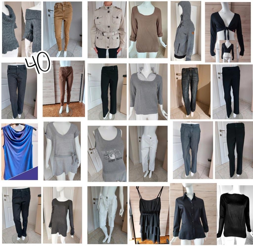 Taille 40 L : pantalons, pulls, robes, hauts, t-shirts, gile, Enlèvement ou Envoi, Comme neuf, Taille 38/40 (M)
