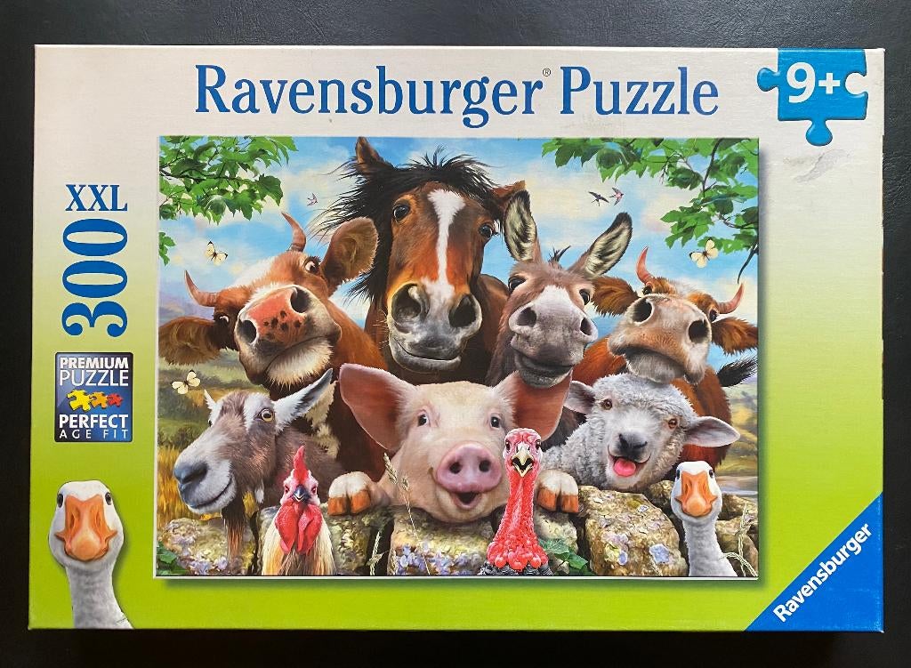 Puzzel boerderijdieren (300 stuks) van Ravensburger, Hobby en Vrije tijd, Ophalen of Verzenden, Gebruikt