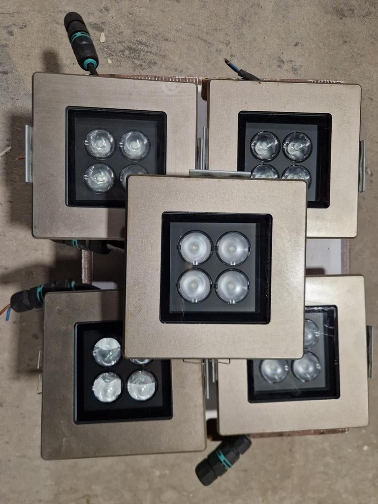 Luminaires encastrés Artemide 15x15x5 (extérieur), Jardin & Terrasse, Éclairage extérieur, Enlèvement, Spots