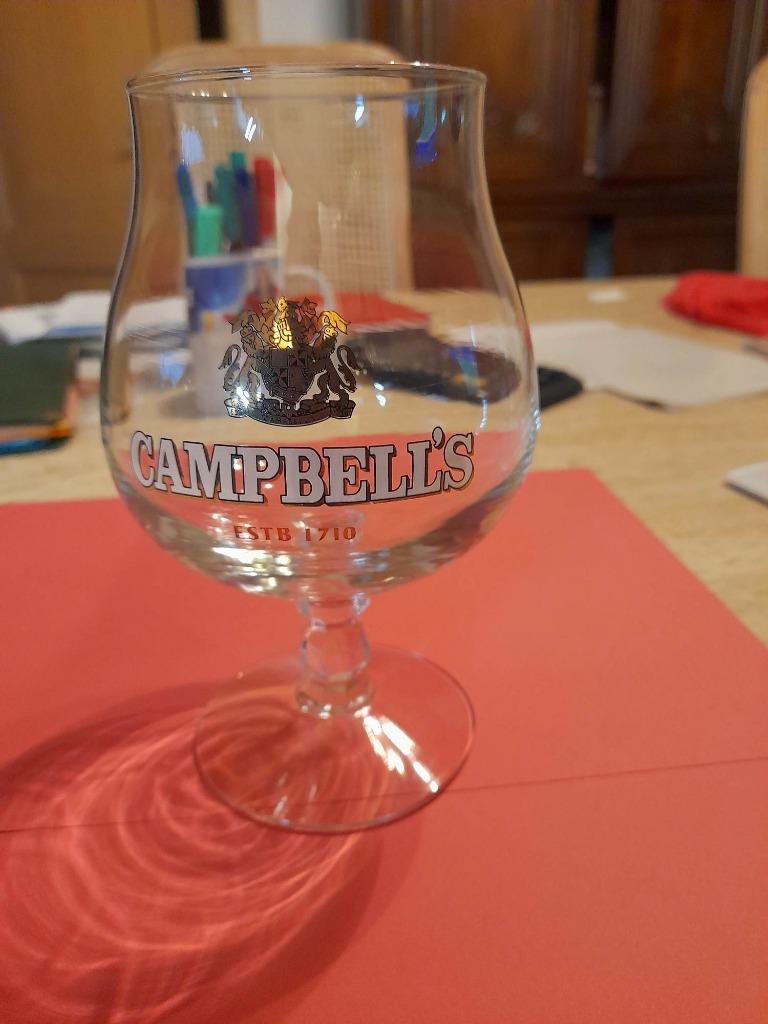 Bierglas van 'Campbell's' Estb 1710, Verzamelen, Ophalen of Verzenden, Nieuw, Bierglas