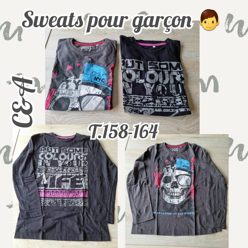 Sweats ML pour garçon -lot de 2-C&A-T.158-164, Enfants & Bébés, Paquets de vêtements pour enfants, Utilisé, Taille 158, Enlèvement ou Envoi