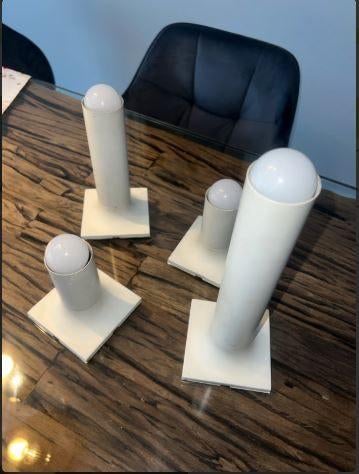 vintage space age Rolf Krüger - STAFF plafondlamp, Ophalen, Gebruikt, Metaal, Space age