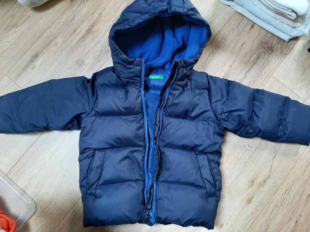Magnifique doudoune bleu foncé pour garçons (2-3 ans) de la, Garçon, Enlèvement, Utilisé, Benetton