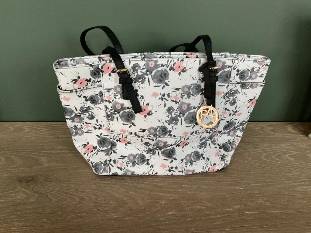 Handtas bloemen, Anna Field, Handtassen en Accessoires, Tassen | Damestassen, Ophalen of Verzenden, Nieuw, Wit, Handtas