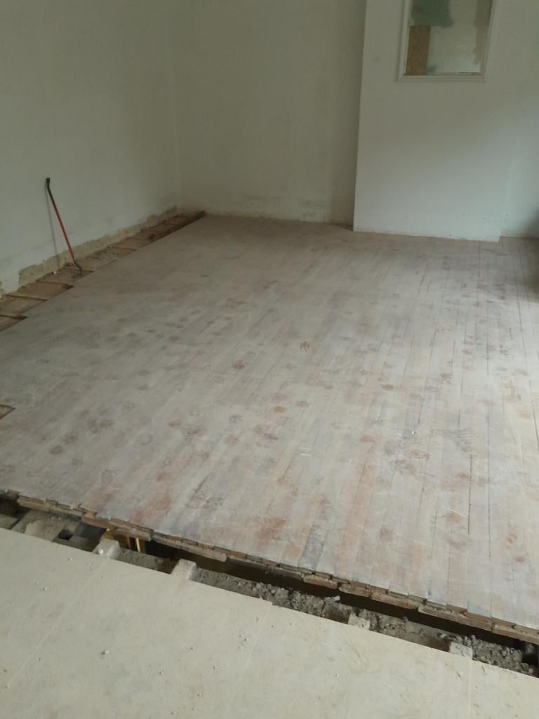 Massief eiken parket 22mm, Gebruikt, 50 tot 150 cm, 10 m² of meer, Hout