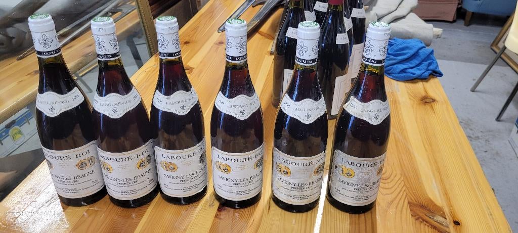 6 bouteilles Savigny les Beaune 1er cru 1995 Labouré-Roi, Enlèvement, France, Vin rouge, Utilisé