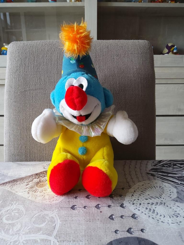 Peluche Schtroumpf Clown 25 cm, Collections, Schtroumpfs, Enlèvement ou Envoi, Comme neuf, Poupée, Figurine ou Peluche