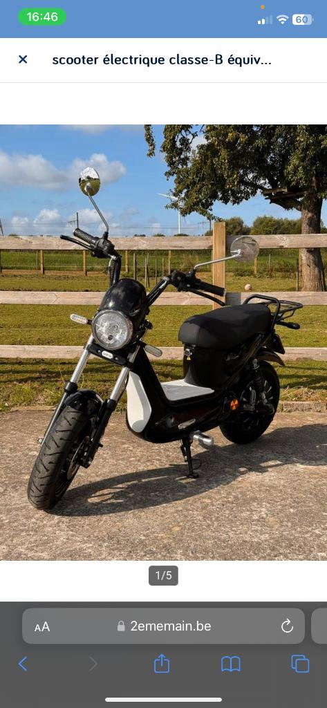 Scooter électrique Hydra Luqy, Classe B (45 km/h), Enlèvement, Utilisé, Hydra
