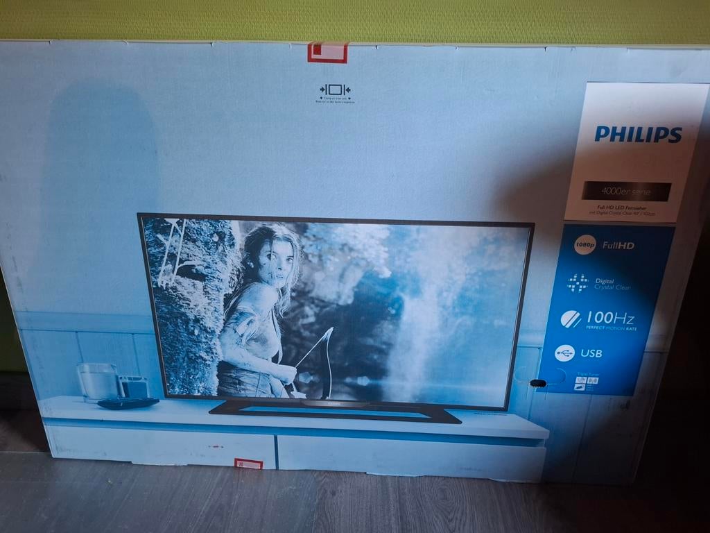 philips full hd met digital crystal clear,  40 inch 100hrz, Ophalen, Nieuw, Philips