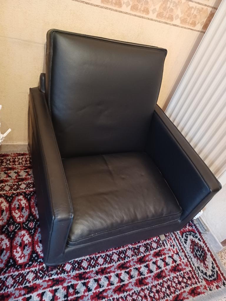 Fauteuil 1 place, Enlèvement, Cuir, 75 à 100 cm, Moderne