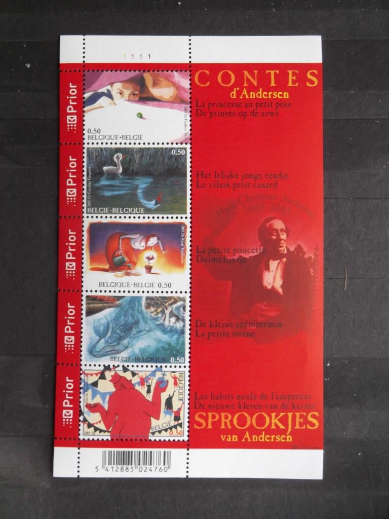 BL125 Sprookjes van Andersen - Contes d’Andersen MNH, Enlèvement ou Envoi, Non oblitéré, Timbre-poste