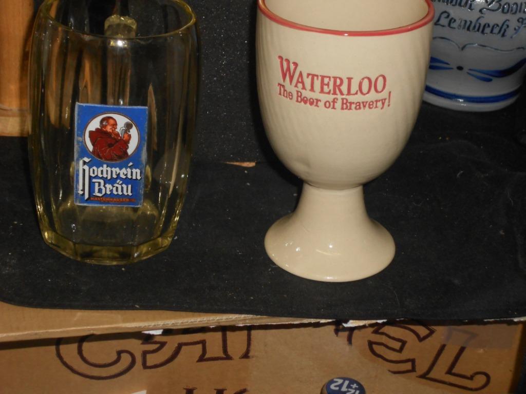 Bierglazen.Waterloo.Hochrein Brau.Rochefort.Trappistes.D 54, Enlèvement ou Envoi, Comme neuf, Verre ou Verres, Duvel