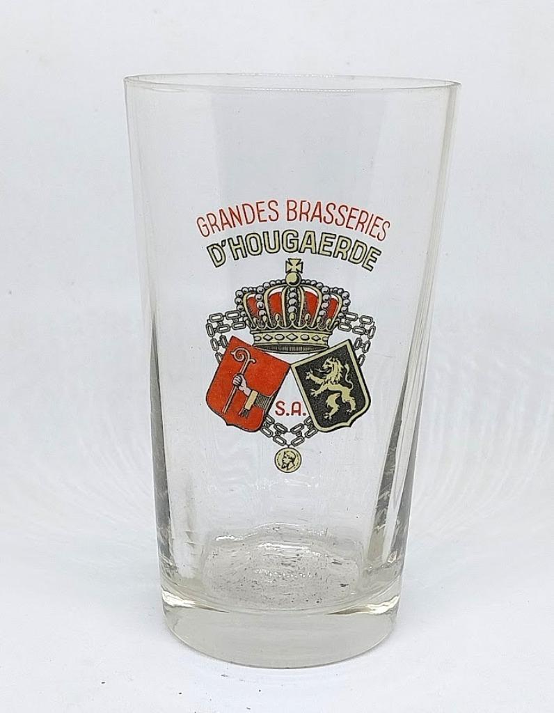 verre acide et decalco Brasserie d'Hougaerde, Collections, Marques de bière, Enlèvement ou Envoi