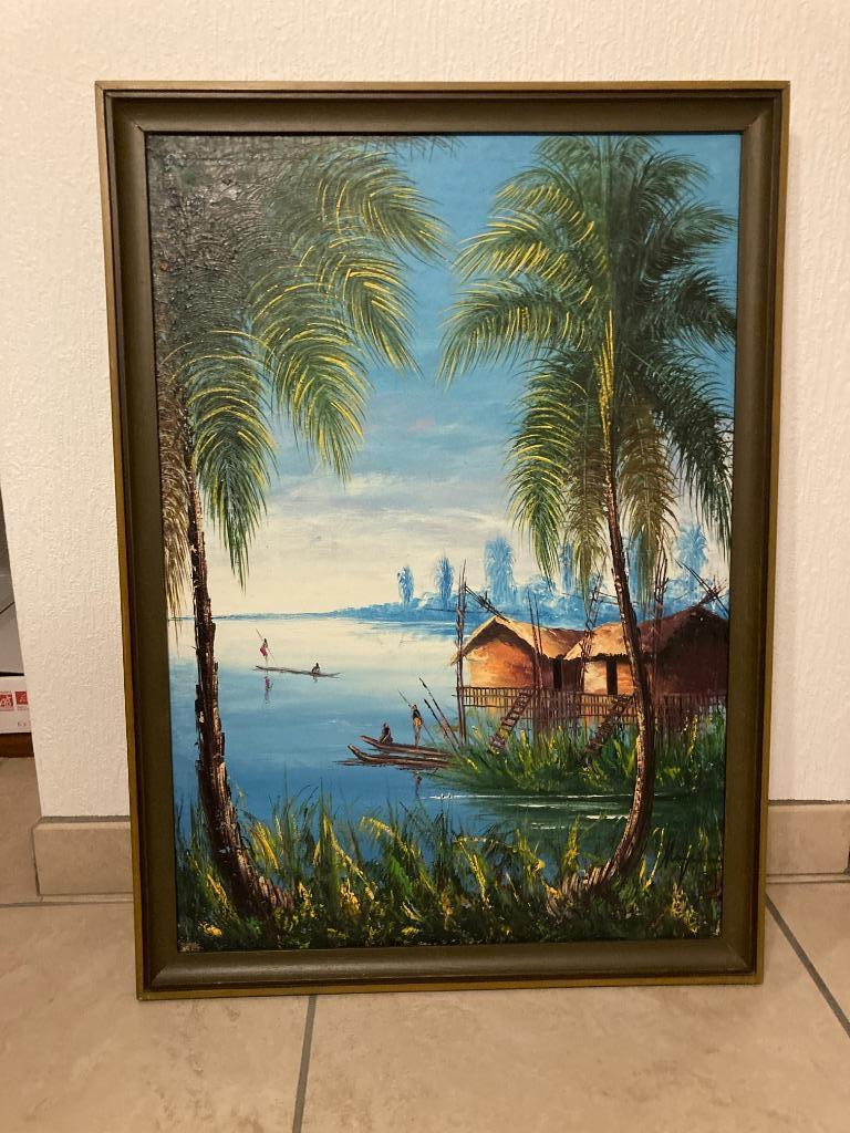 schilderij congolees, Ophalen