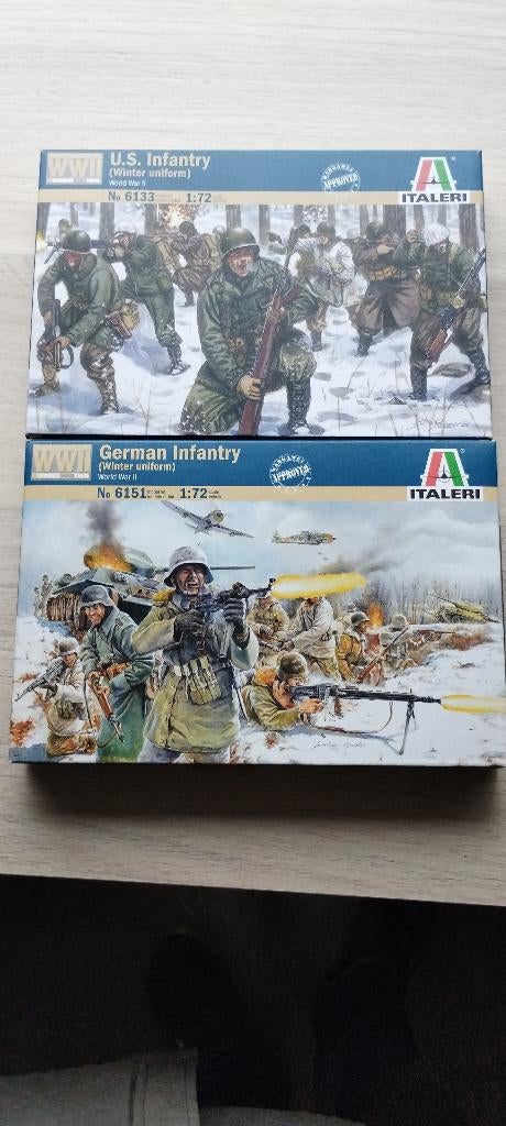 1/72 soldaatjes Amerikaans+Duits, Collections, Jouets miniatures, Neuf, Enlèvement ou Envoi