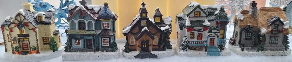 Kersthuisjes 4, Diversen, Kerst, Ophalen of Verzenden, Zo goed als nieuw
