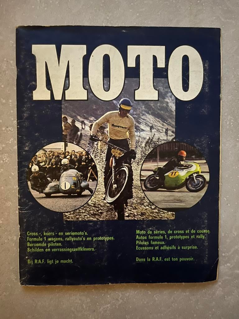 Carnet d'autocollants Moto Superraf 1977, Envoi, Comme neuf, Général