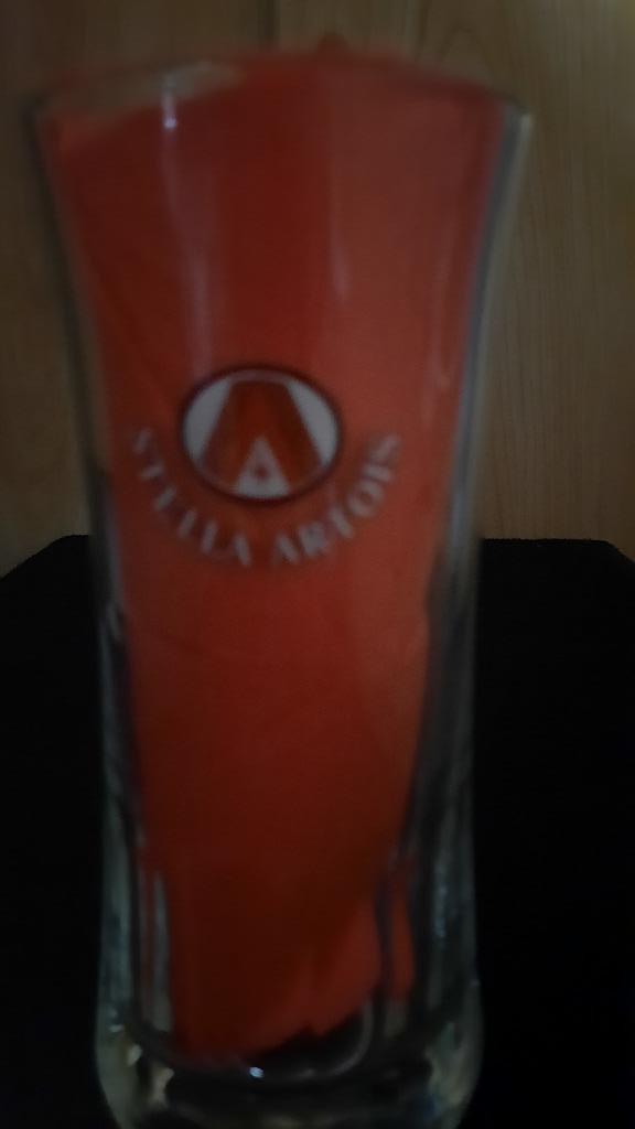 glas STELLA ARTOIS - zwaar glas met dikke bodem, Verzamelen, Ophalen of Verzenden, Bierglas