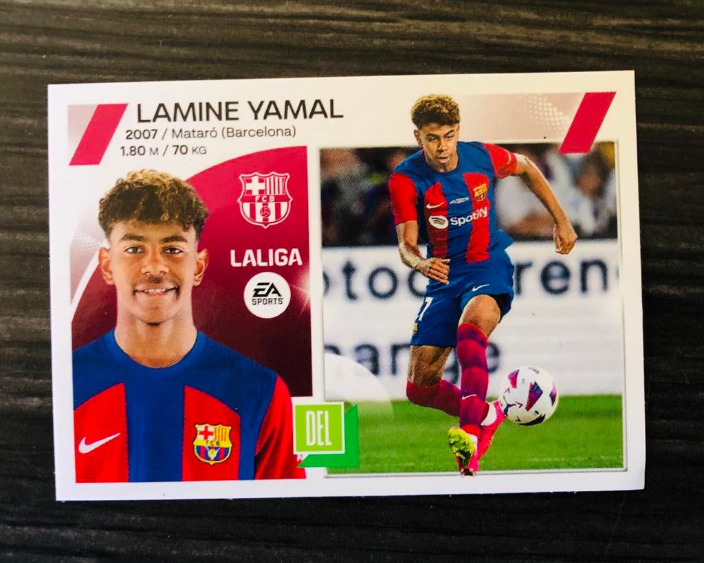 LAMINE YAMAL, FC BARCELONE, DE LA LIGA 2023/24 | PANINI, Envoi, Comme neuf
