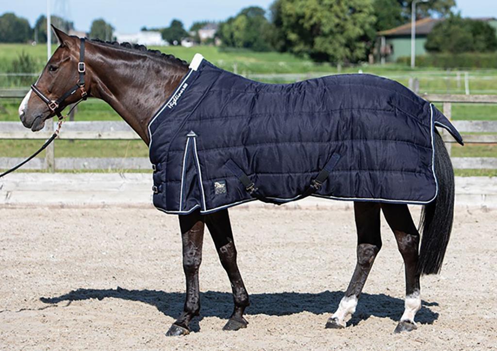 Staldeken harry’s horse highliner 500gr donkerblauw, Dieren en Toebehoren, Ophalen of Verzenden, Zo goed als nieuw, Deken
