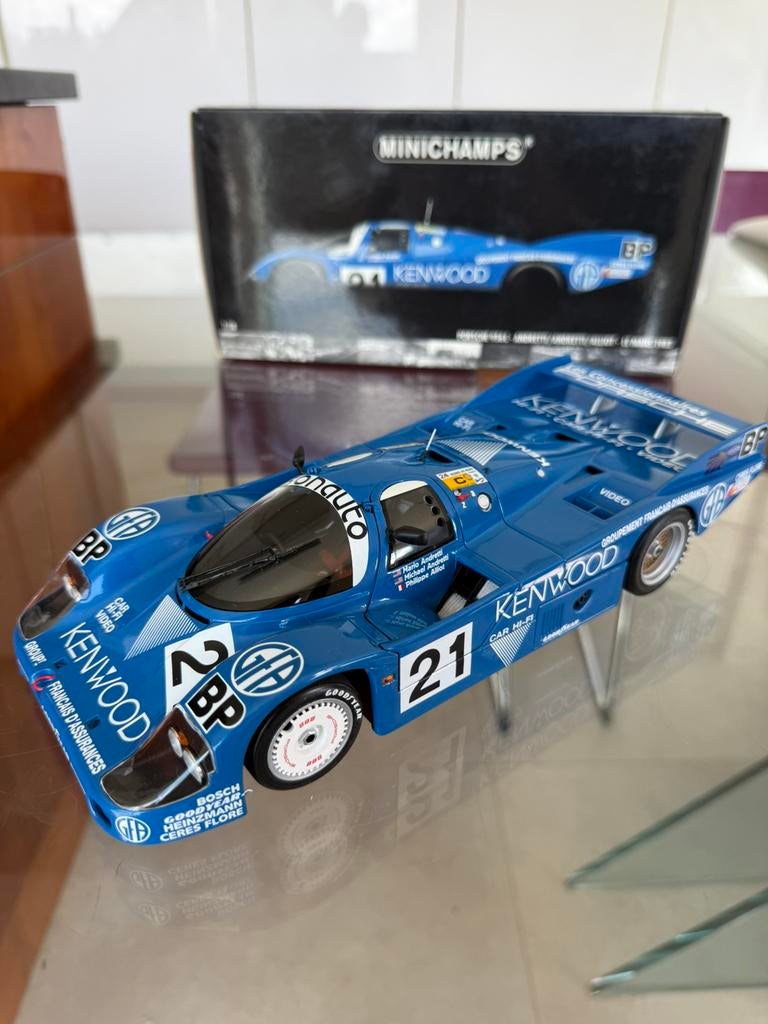 Porsche 956L 3rd #21 Le Mans 1983 1:18 nickel en boîte, Enlèvement ou Envoi, Comme neuf, Voiture, MiniChamps