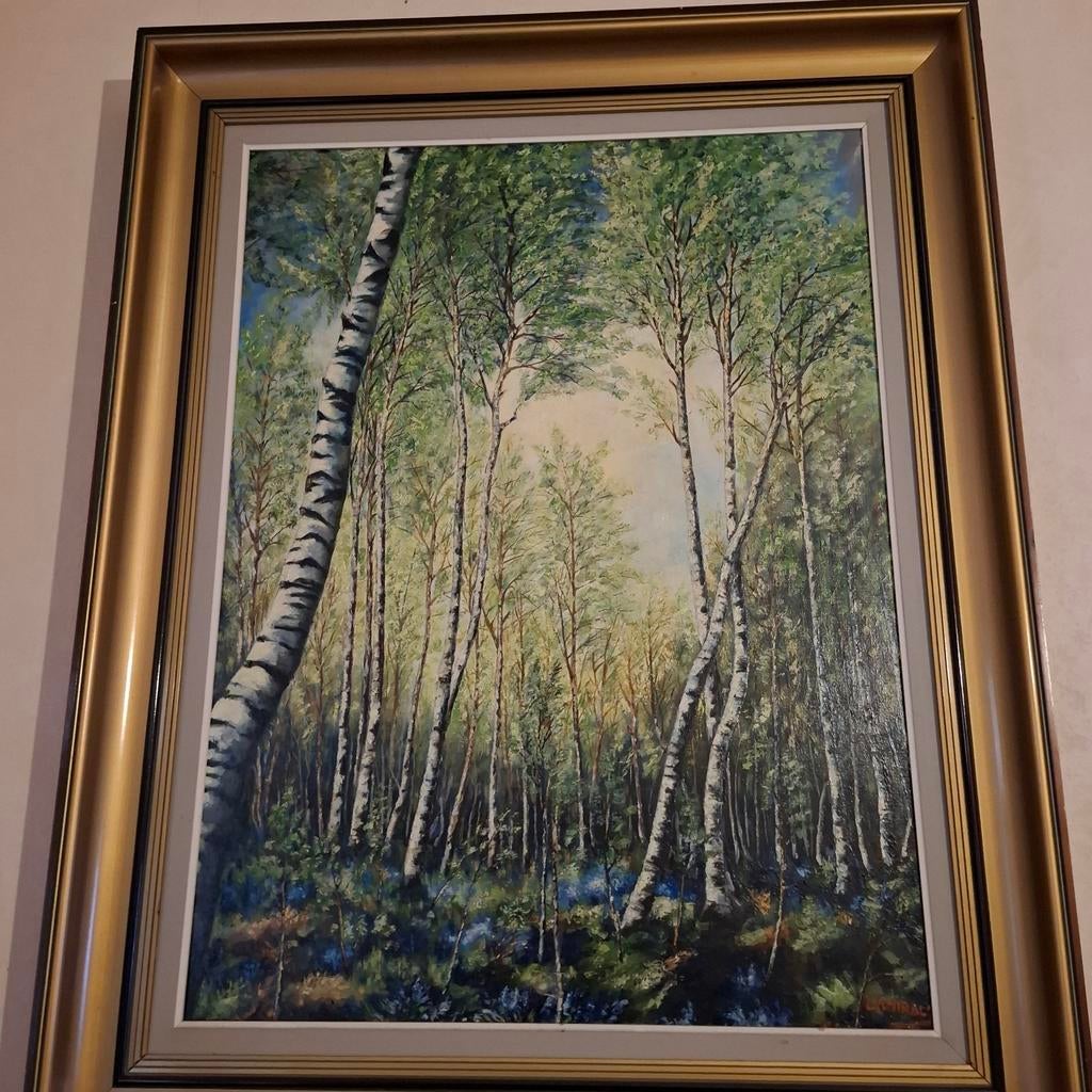 Lamiraal schilderij 77,5 x 97 cm, Antiek en Kunst