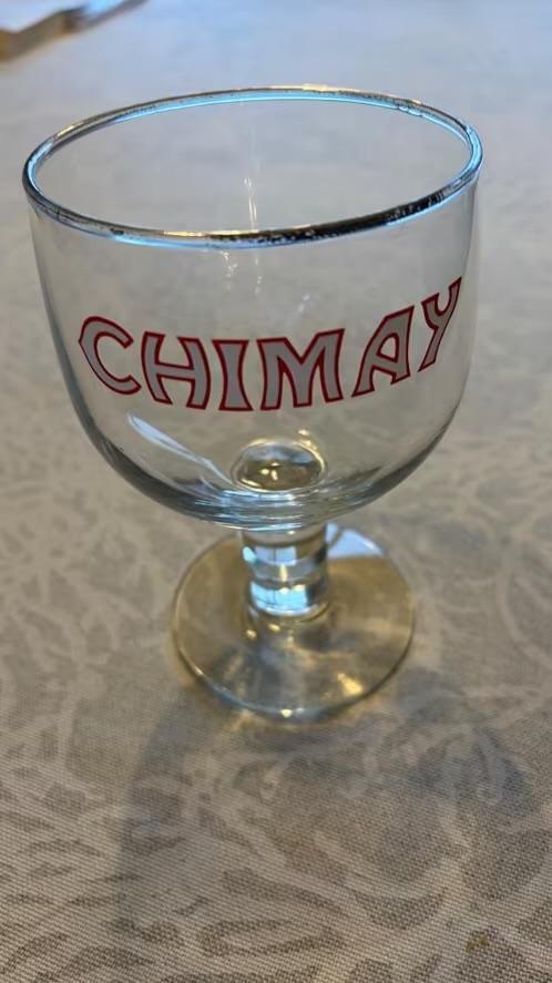 Chimay glas, Ophalen, Gebruikt, Bierglas