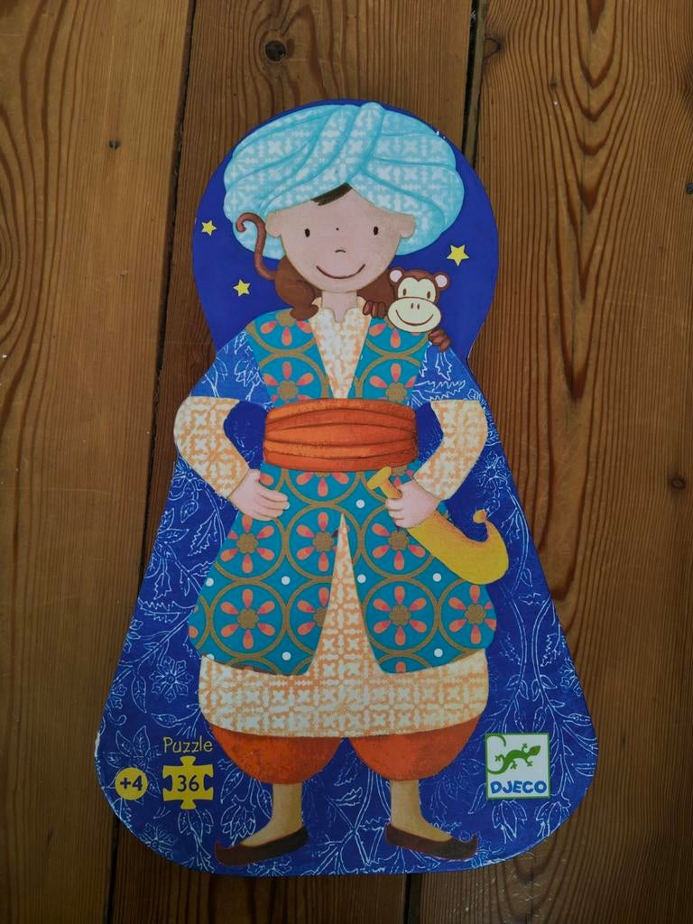 Puzzle Djeco -36 pièces- Ali le magnifique, Enlèvement, 10 à 50 pièces, Utilisé, 2 à 4 ans