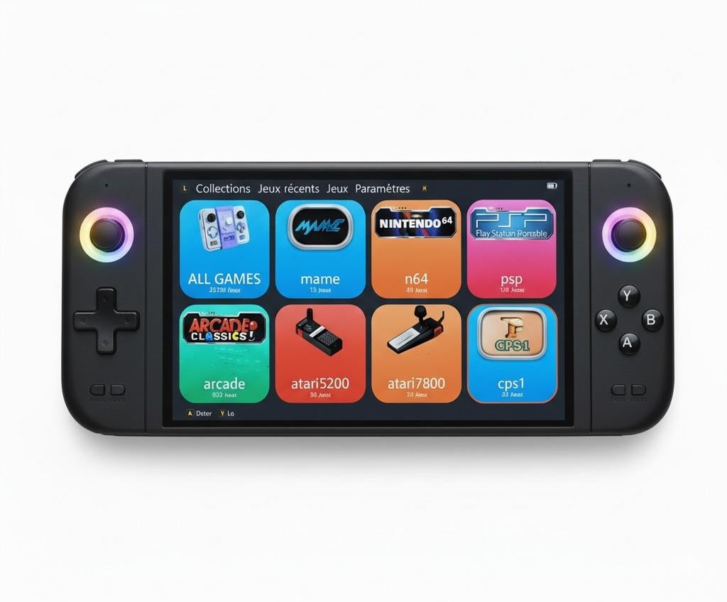 Console portable 20 000 jeux 7 pouces 2025, Comme neuf