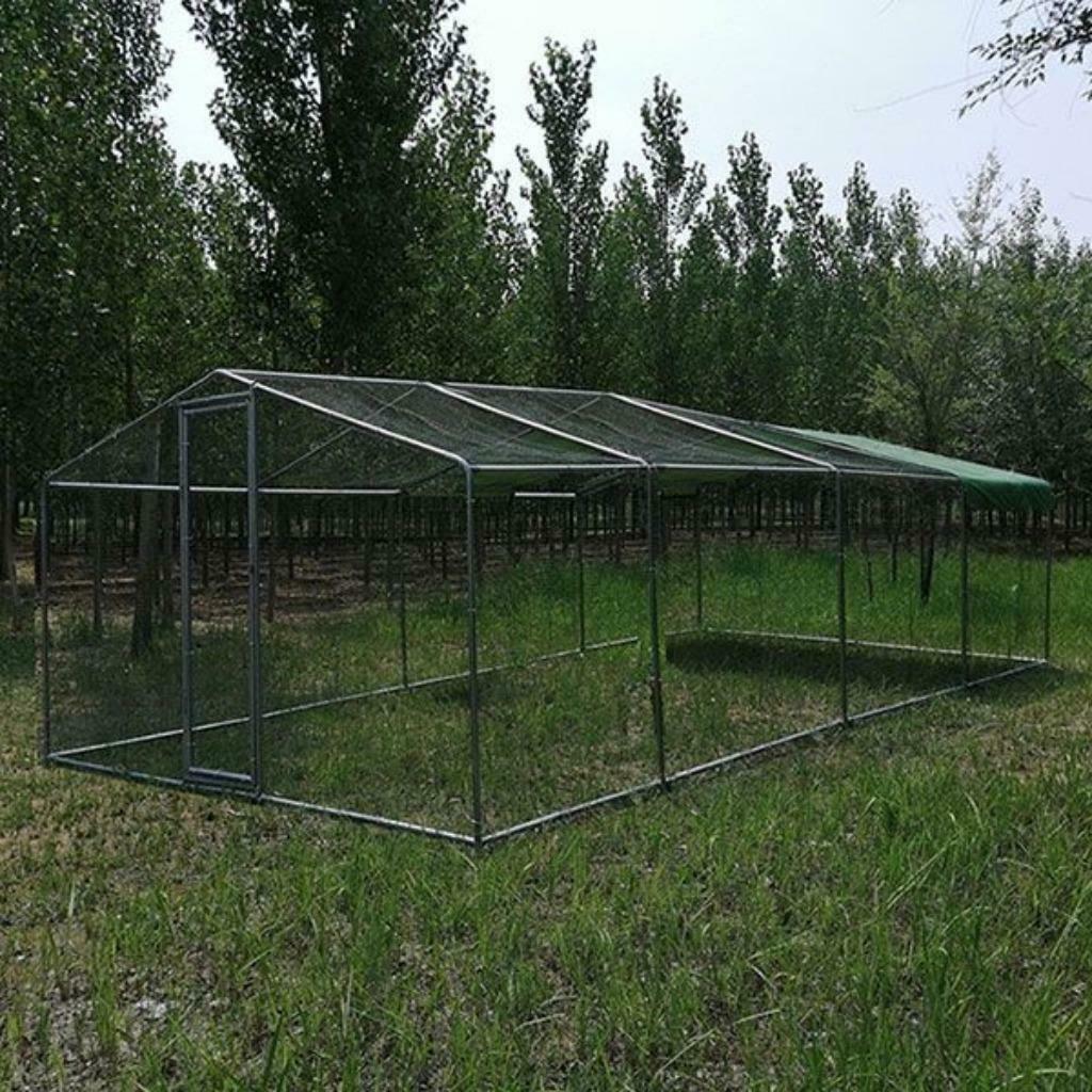 Poulailler 24m² tube 38mm maille 20x20 voliere chatiere XXXL, Envoi, Neuf, Poulailler