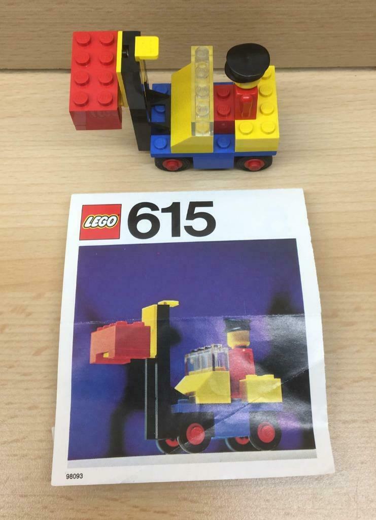 vintage Lego vorklift uit 1975 (615), Ophalen, Zo goed als nieuw, Complete set, Lego