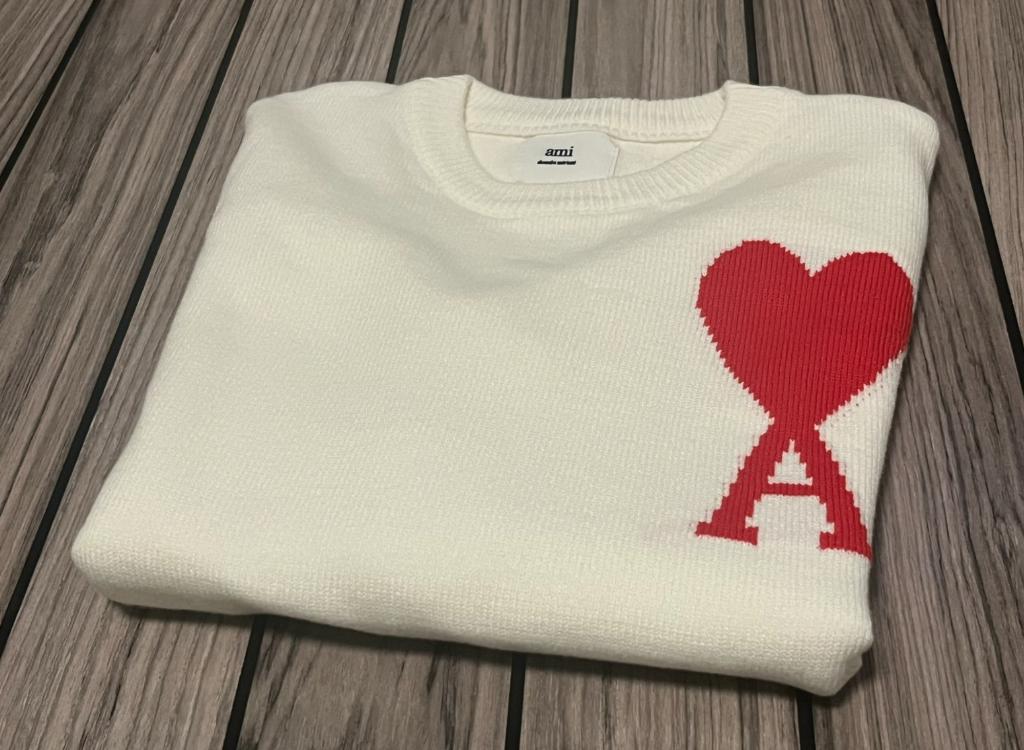 Pull Ami Paris, Neuf, Ami Paris, Blanc, Taille 48/50 (M)