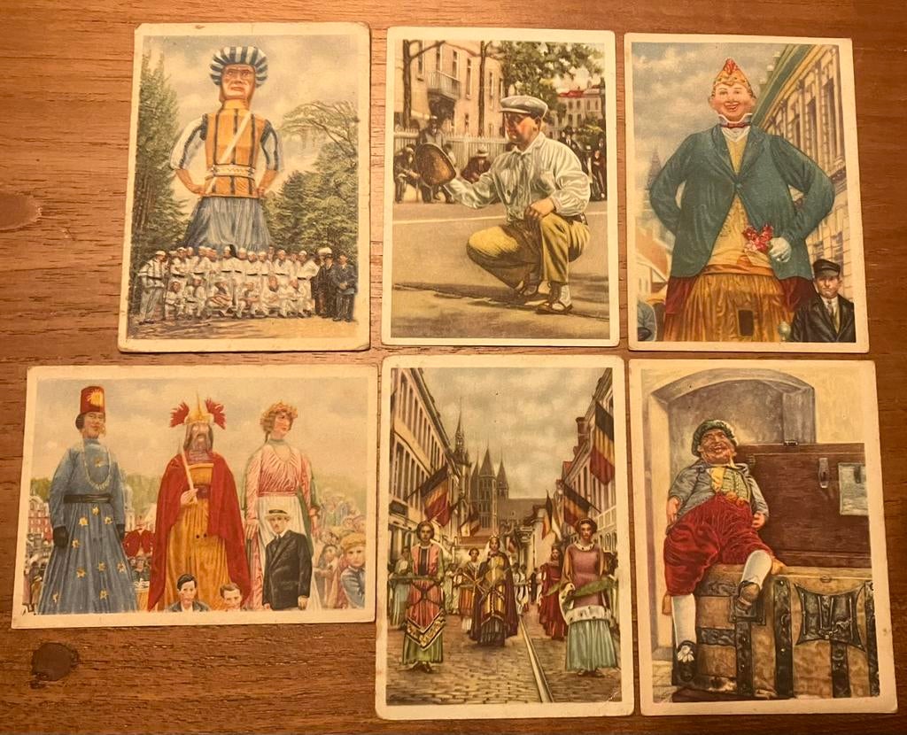 Prenten Belgische Folklore, Verzamelen, Ophalen of Verzenden, Gebruikt, Prent