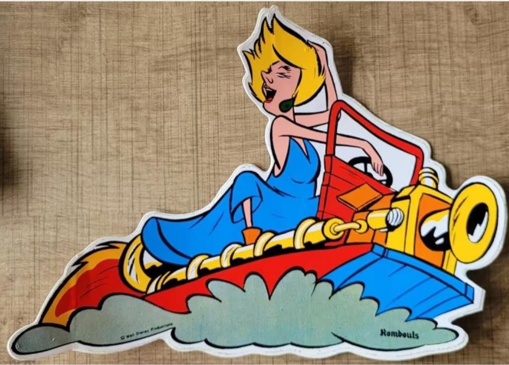 Disney - De Reddertjes: Madame Medusa - oude sticker, Ophalen of Verzenden, Gebruikt, Film, Overige typen