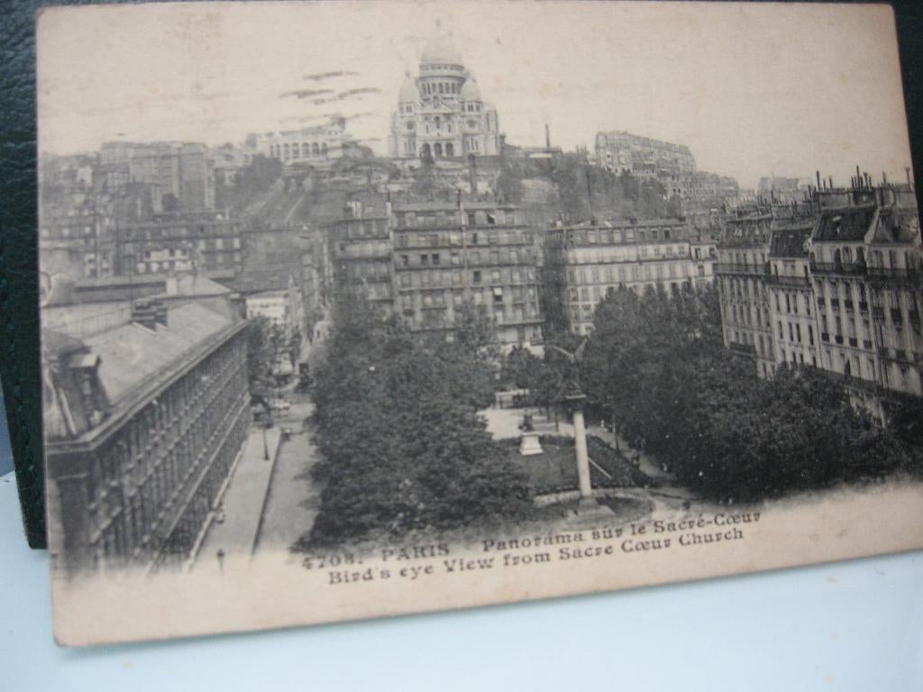 Paris, carte noir et blanc et estampillée 1930, Collections, Enlèvement ou Envoi, 1920 à 1940, Affranchie, France