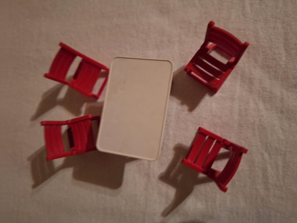 Klaptafel met 4 klapstoelen, Kinderen en Baby's, Speelgoed | Playmobil, Ophalen of Verzenden