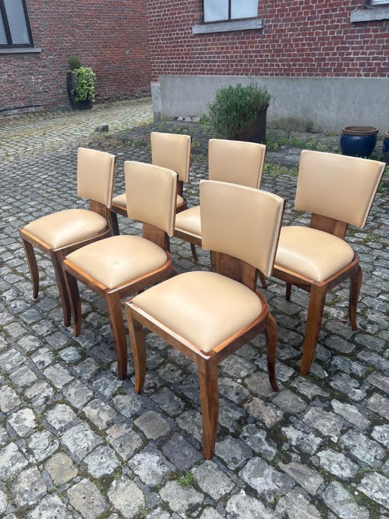 Série de six chaises Art Deco, Antiquités & Art, Enlèvement ou Envoi