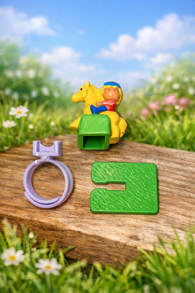Vintage Polly Pocket — Polly in Her Pony Ring Top, Collections, Jouets miniatures, Utilisé, Enlèvement ou Envoi