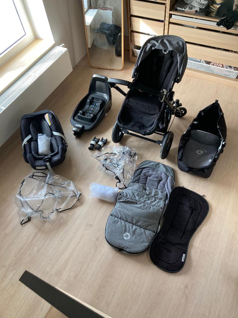 Poussette Bugaboo Cameleon 3 + Maxicosi Pebble Plus, Avec siège auto, Bugaboo, Enlèvement, Utilisé
