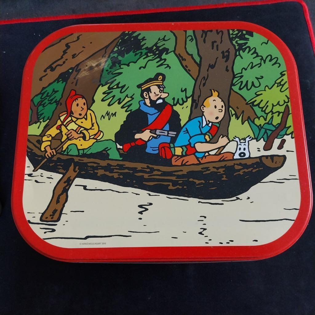 Boite Métal TINTIN " oreille cassée" DELACRE Collector 2010, Collections, Enlèvement, Utilisé, Biscuits, Autres marques