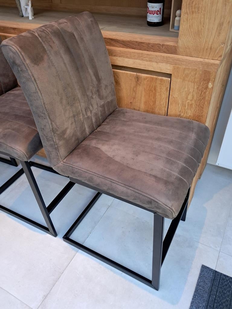 Stoelen keuken eiland kruk toog, Ophalen, Zwart, Stof